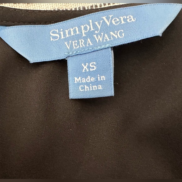 Simply Vera Wang Mid-Length Dress, Black/White, Size XS - Picture 7 of 7